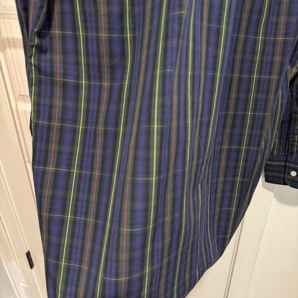 J.crew Men's Blue and Green tartan Plaid Shirt Sz M (15-15.5) - Picture 6 of 6